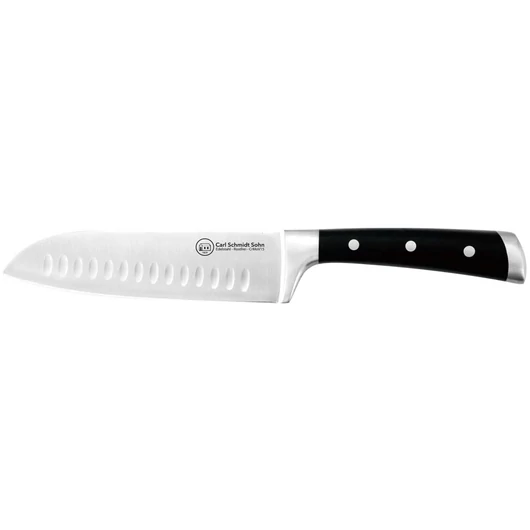 Carl Schmidt Sohn HERNE Santoku kés kiváló rozsdamentes acél pengével, csúszásgátló nyéllel, 18 cm