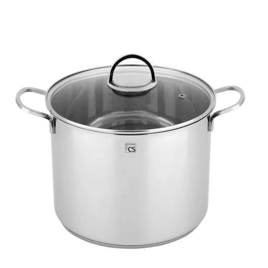 Carl Schmidt Sohn KOCH SYSTEME TRIER, rozsdamentes fazék üveg fedővel Ø 24 cm , 10,5L