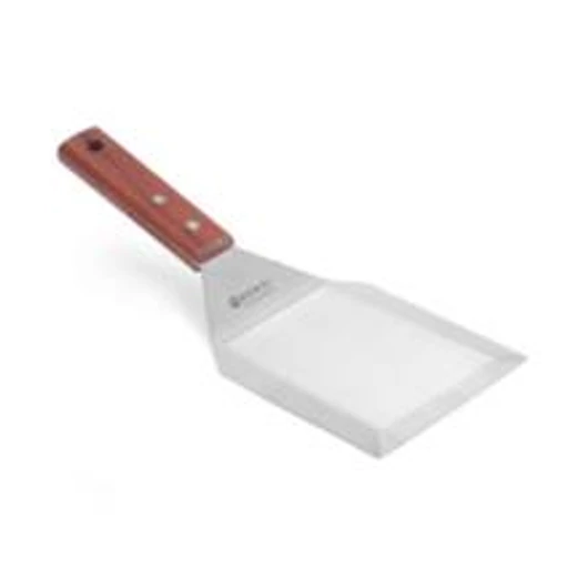 Hendi rozsdamentes acél fordító lapát/spatula fa nyéllel