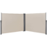 Kép 2/7 - BipiLine Kihúzható Árnyékoló Fal Dupla, 600x160cm - Bézs (Beige), teraszokra - udvarra - irodában - öltözőkbe_WS