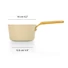 Kép 2/5 - Arcos Samoa Iconic kerámia bevonatos nyeles lábas 16 cm beige