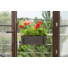 Kép 4/5 - Lamela Begonia Rattan balkonláda/virágláda 19 x 56 x 18 cm fekete/czarny