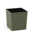 Kép 1/4 - Lamela 829 JUKA ECO Rattan virágcserép/kaspó + betét vegyes színben, 38 x 38 cm zöld/zielony leśny