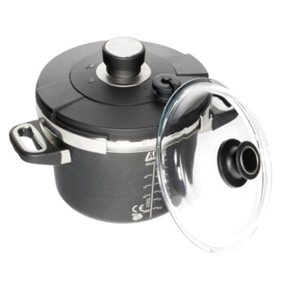 AMT Gastroguss the World's Best Pan kukta/gyorsfőző szett, 2 fedővel